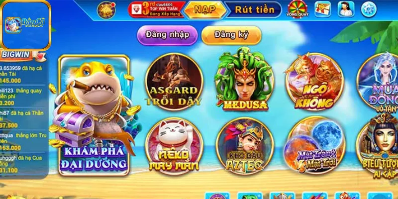 Chọn nút Nạp tiền trong game Bancaxeng